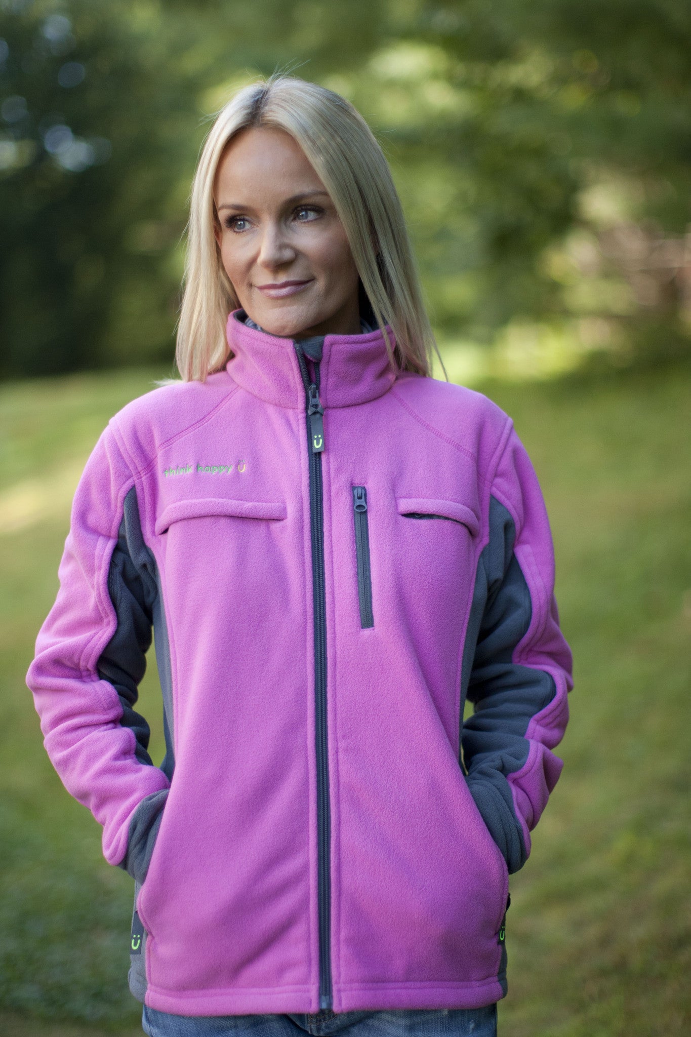 Cancer Awareness Ribbon Ladies Pro Fleece Full-zip Jacket